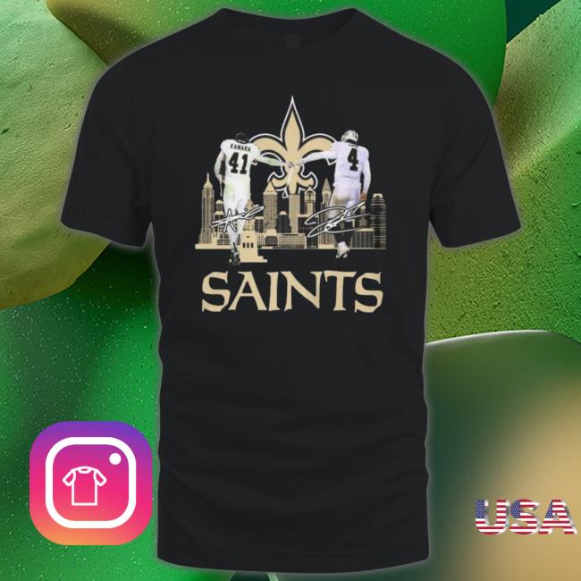 New Orleans Saints Alvin Kamara And Derek Carr Signatures shirt New Orleans Saints Alvin Kamara And Derek Carr Signatures shirt