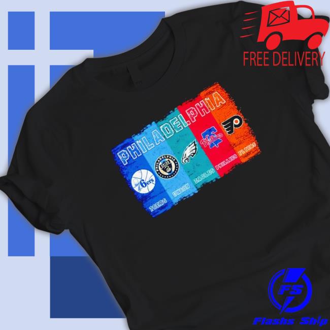 Philadelphia 76Ers Union Eagles Phillies Flyers Logo shirt, hoodie, tank top, sweater and long sleeve t-shirt Philadelphia 76Ers Union Eagles Phillies Flyers Logo shirt, hoodie, tank top, sweater and long sleeve t-shirt