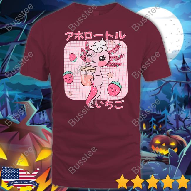 Michelle Otter Strawberry Axolotl Tee Shirt Michelle Otter Strawberry Axolotl Tee Shirt