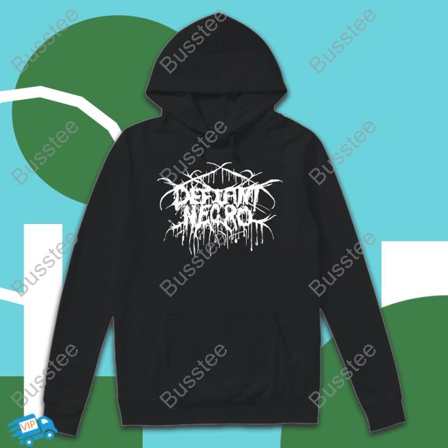 Defiantnecro Band Logo Hoodied Sweatshirt Defiantnecro Band Logo Hoodied Sweatshirt