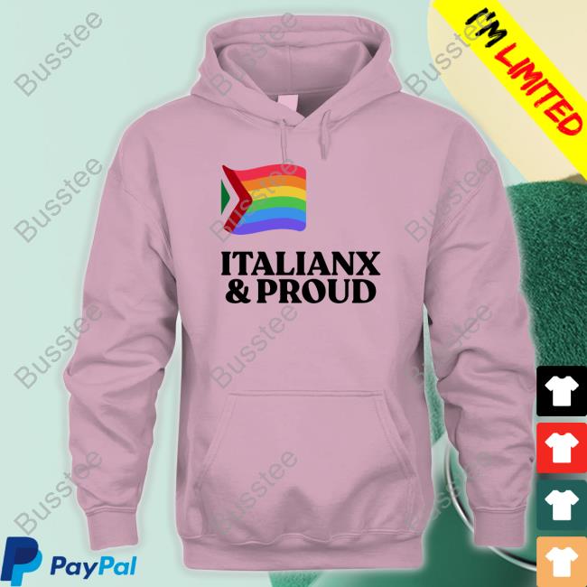 Pandershirts Shop Italianx & Proud Tee Shirt Pandershirts Shop Italianx & Proud Tee Shirt