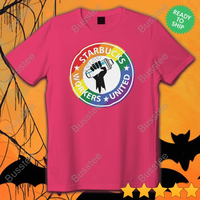 Starbucks Workers United Pride Logo Shirt Starbucks Workers United Pride Logo Shirt