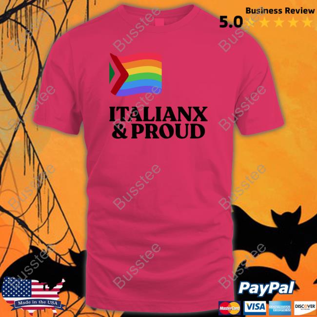 Pandershirts Shop Italianx & Proud Tee Shirt Pandershirts Shop Italianx & Proud Tee Shirt