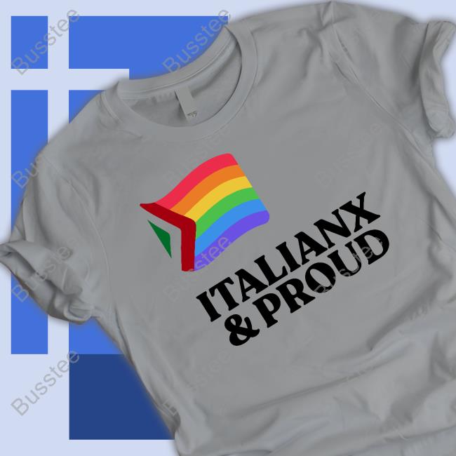 Pandershirts Shop Italianx & Proud Tee Shirt Pandershirts Shop Italianx & Proud Tee Shirt