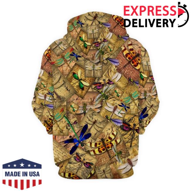 Dragonfly Lover Vintage 3D All Over Printed Apparel Tee Shirt Dragonfly Lover Vintage 3D All Over Printed Apparel Tee Shirt