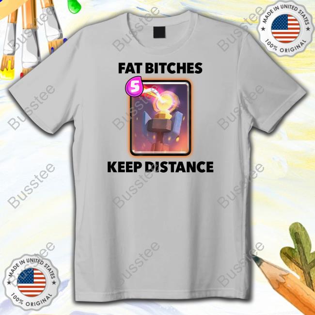 Dippytees Merch Fat Bitches Keep Distance Hooded Sweatshirt