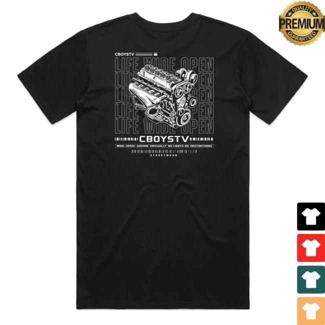 Official Cboystv Merch Crate Motor Shirts