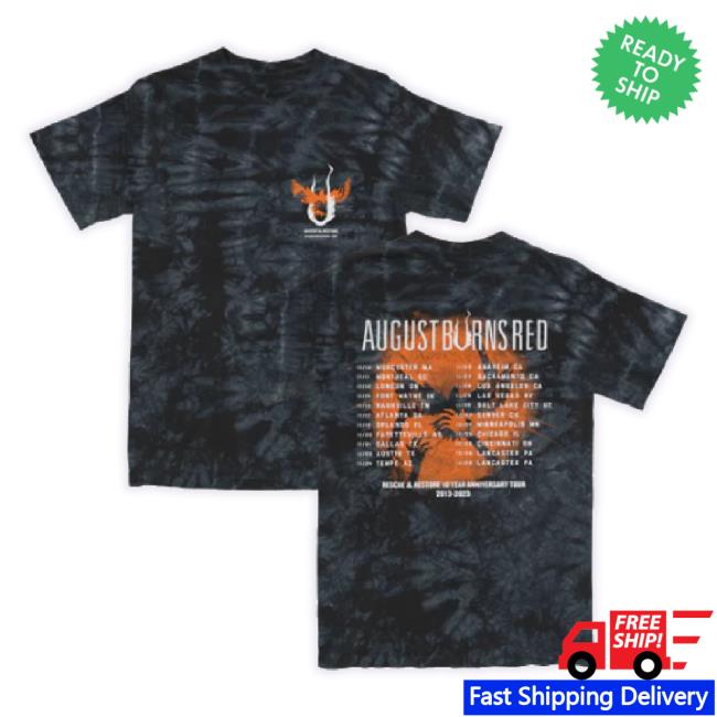 Official August Burns Redtour Merch Store Rescue & Restore 10 Year Tour T-Shirt Augustburnsredtourmerch Shop