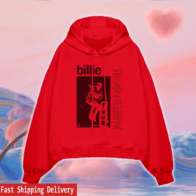 Official Billie Eilish Merch Store Get Involved Red Tour Sweatshirt Billieeilish Shop