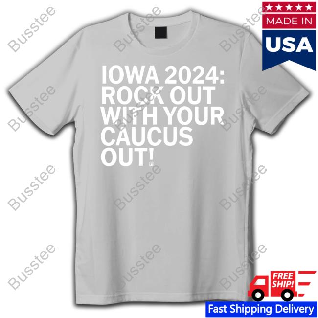 Raygun Iowa 2024 Rock Out With Your Caucus Out Tank Top