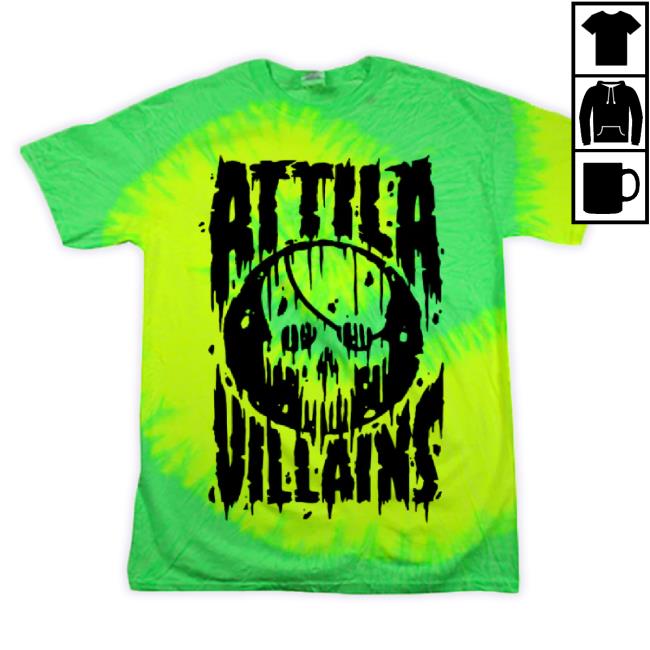 Official Merch Store Now Attila Toxic Lime Tie Dye Classic Shirt Merchnow Shop