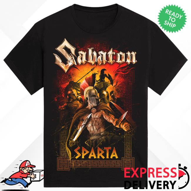 Official Sabaton Merch Store Sabaton Sparta T Shirt Sabaton Shop