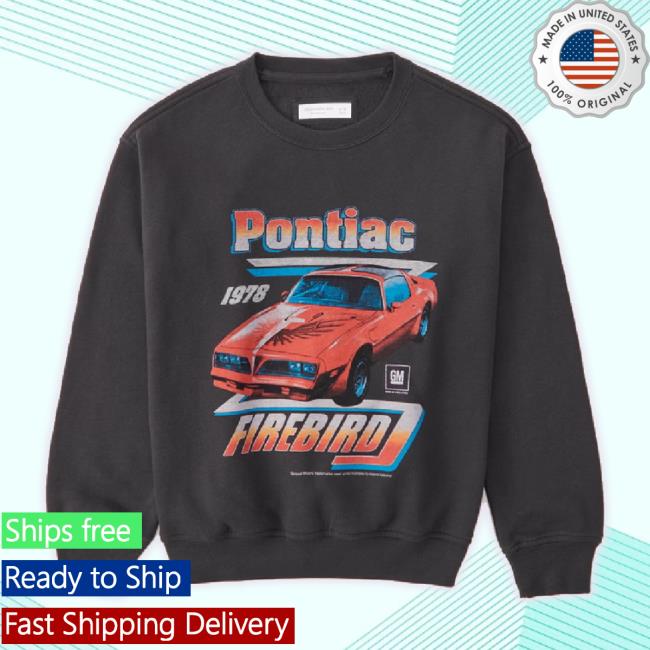 Original Abercrombie Merch Store Pontiac Firebird Graphic Crew Unisex Sweatshirt Smoke Abercrombie Apparel Clothing Shop