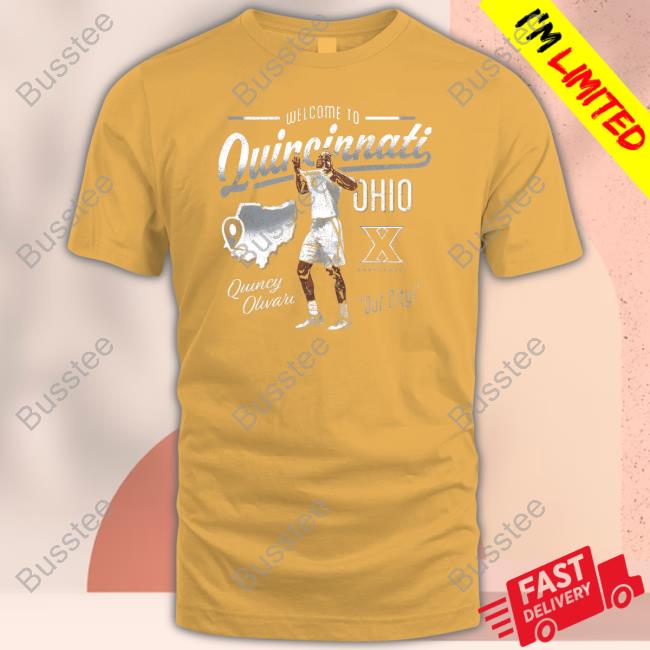 Xavier Nil Merch Quincy Olivari Cincinnati, Ohio Shirt