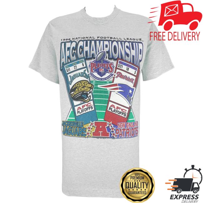 Official Vintage Club Clothing (Pro Player) - Jacksonville Jaguars Vs Patriots Playoffs Matchups Shirt New 1997 Medium Official Vintage Club Clothing (Pro Player) - Jacksonville Jaguars Vs Patriots Playoffs Matchups Shirt New 1997 Medium