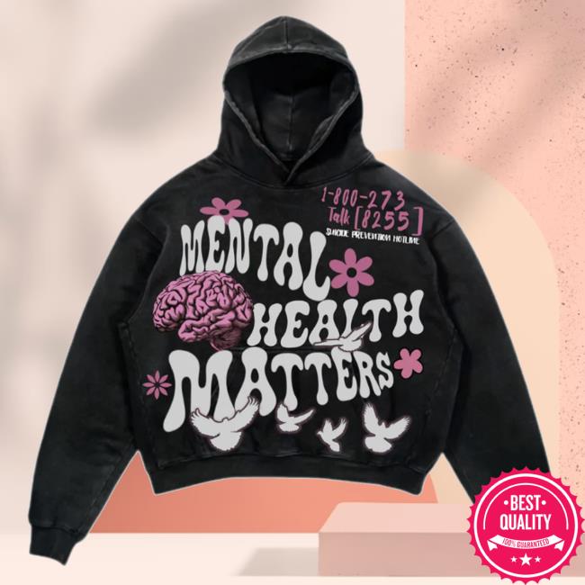 Official Danieldelvani Merch Shop Mental Health Matters Hoodied Sweatshirt