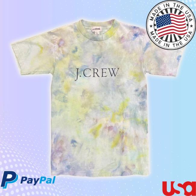 Official Vintage J. Crew Made In The Usa Tie Dye Logo Sweatshirt