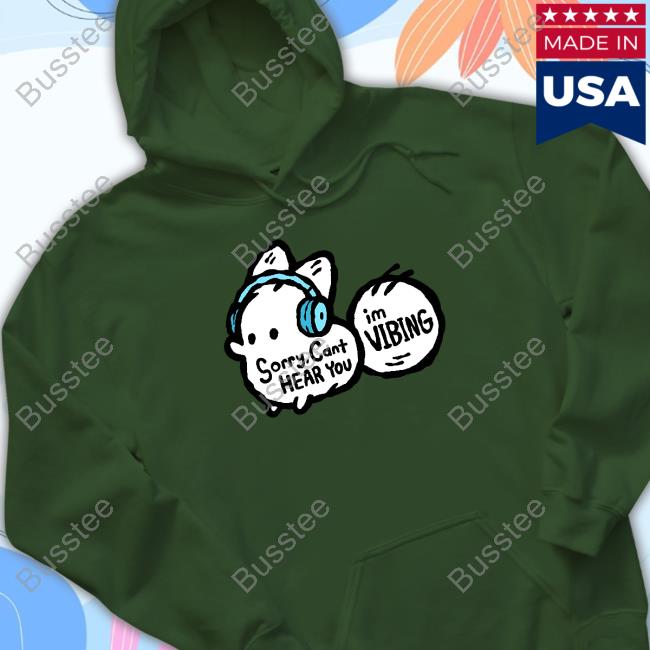 Sorry, Cant Hear You Im Vibing Hoodie