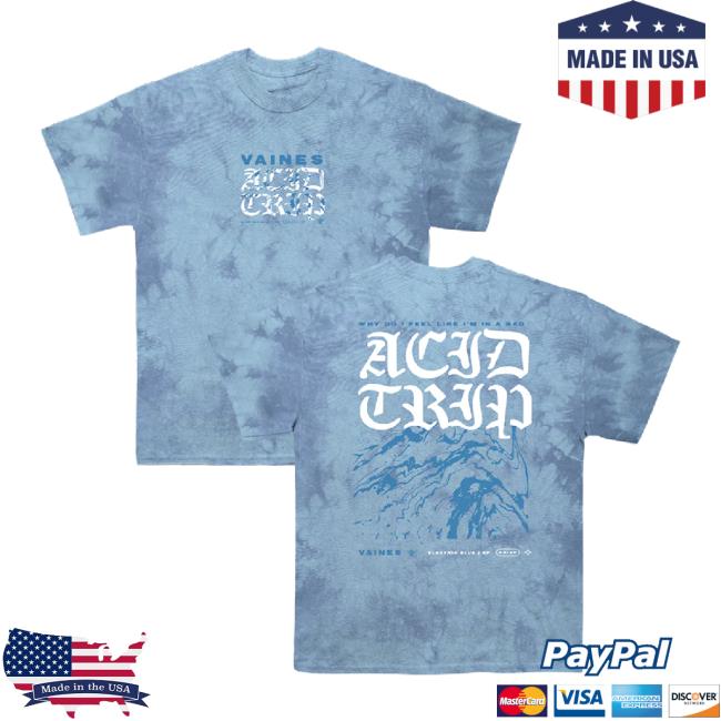 Official Hopeless Records Merch Store Vaines Electric Blue Crystal Wash Shirt Hopelessrecords Shop