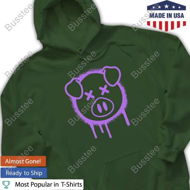 Spray Paint Pig Hoodie