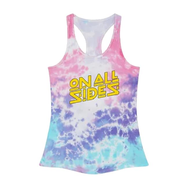 Original Drift Loud Records Merch Store On All Sides - Logo | Tie Dye Racerback Tee Driftloudrecords Shop