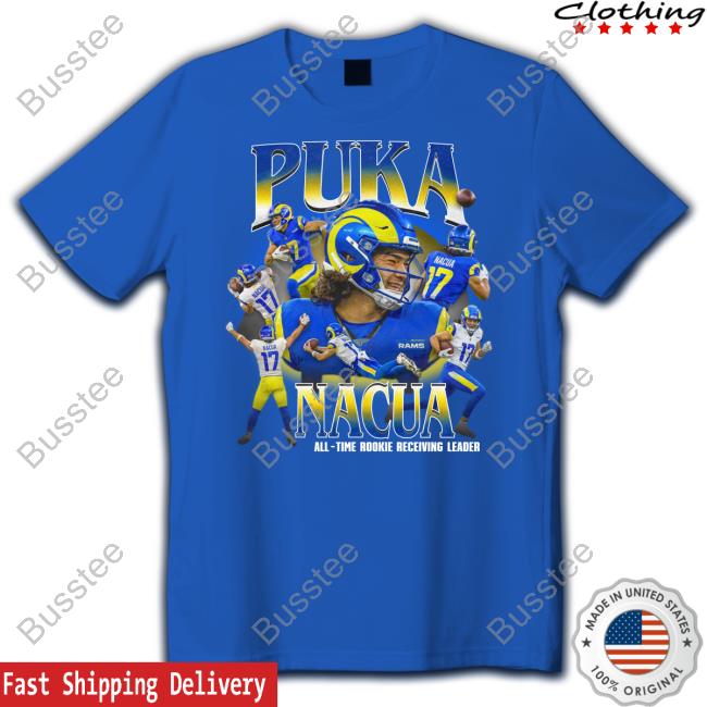 Puka Nacua All Time Rookie Receiving Leader Shirts