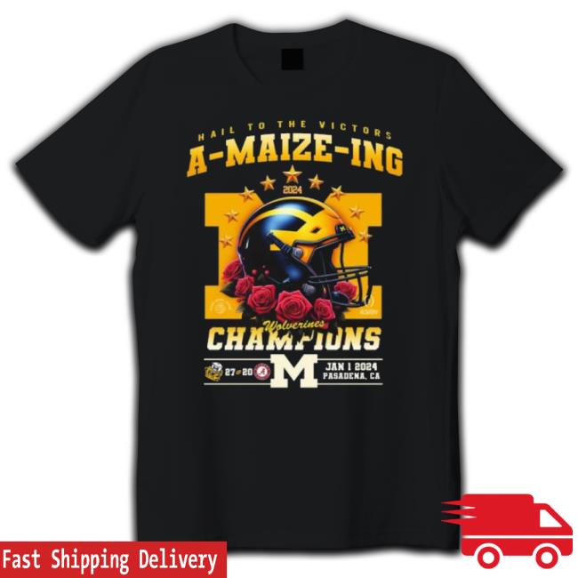 Original Helmet Michigan Wolverines Hail To The Victory A Maize Ing Jan 1 2024 Pasadena Ca TankTop