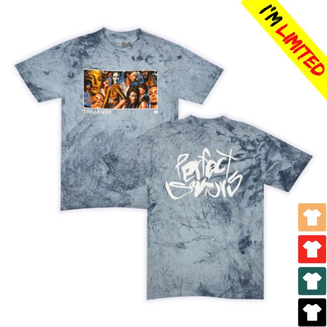 Official Hello Merch Store Zoom The Armed Full Color Saviors Collage Shirt Hellomerch Shop