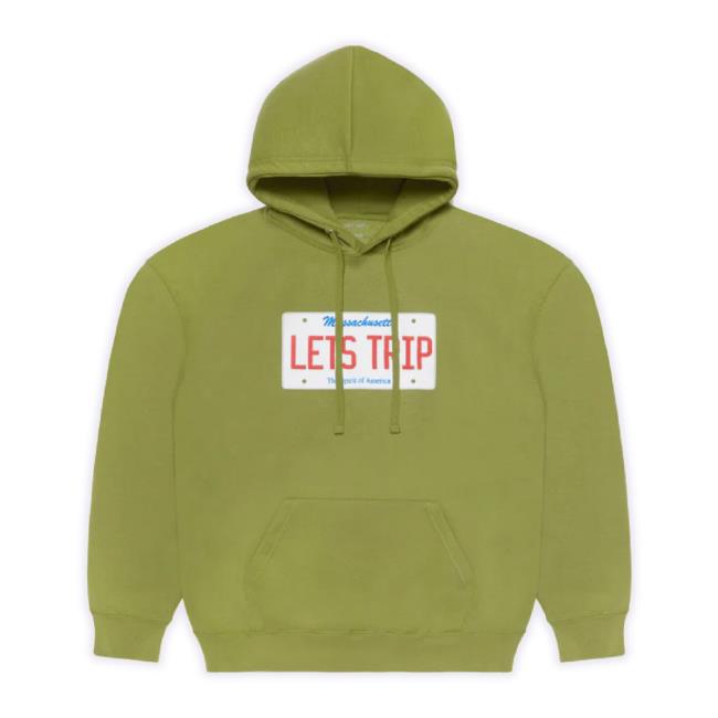 Official Sturniolo Clothing Merch Store Let's Trip License Plate Tee (Military Green) Sturnioloclothing Shop