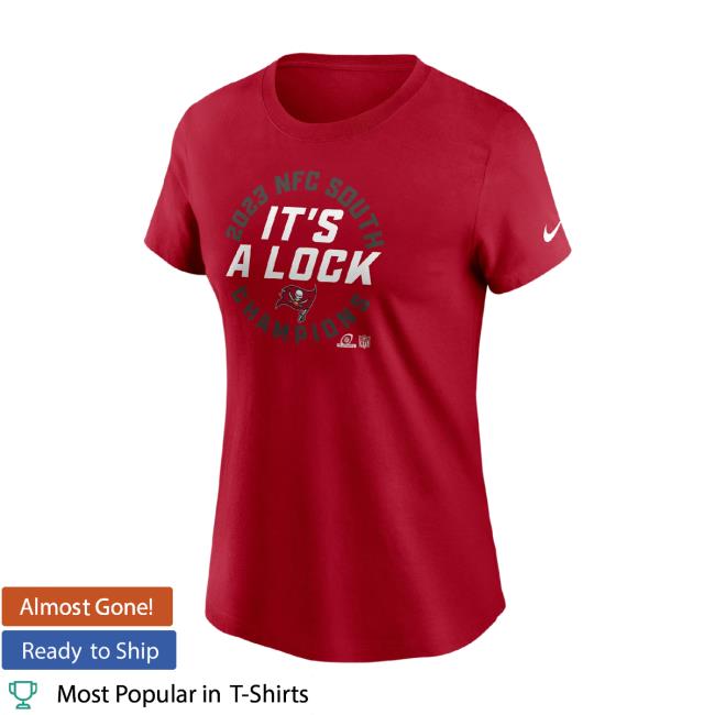 Official Tampa Bay Buccaneers 2023 Nfc South Champions Trophy Collection Tee Official Tampa Bay Buccaneers 2023 Nfc South Champions Trophy Collection Tee