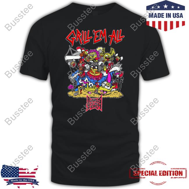 Grillemall Grill Em All Burgs At The Beach Long Sleeve T-Shirt