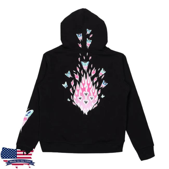 Trending Chances Merch Store Santa Cruz Girls Asp Paradise Fire Hoodie In Black Chances Shop
