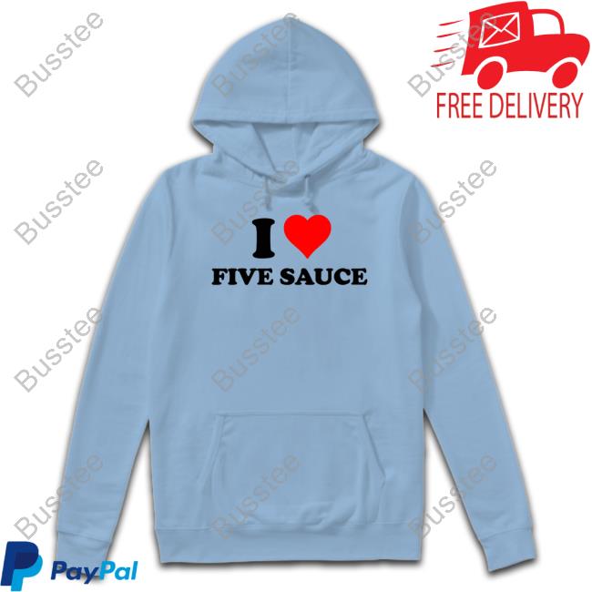 Sadstreet Store I Heart Five Sauce Shirt
