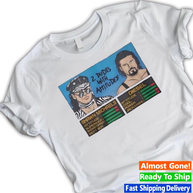 Trending Wwe Slam 2 Dudes With Attitudes Shawn Michaels Vs Diesel Long Sleeve Tee