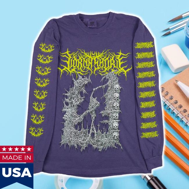 Trending Lornashorestore Merch Store Shop Lorna Shore Purple Headless T-Shirt Lornashorestore Shop