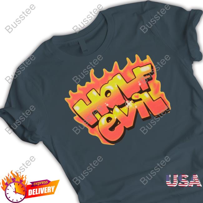 333 Half Evil Evil Brushed Flame Tee Shirt