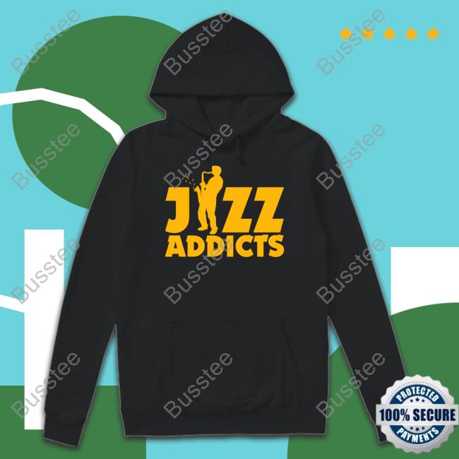 Robert Komaniecki Jazz Addicts With Saxophone Hooded Sweatshirt Komaniecki_R