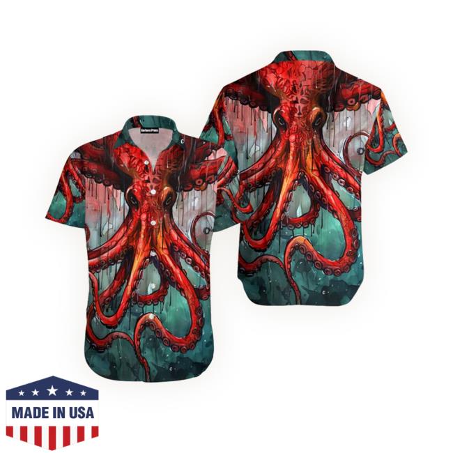 Official Gerberaprints Octopus Hawaiian T-Shirt