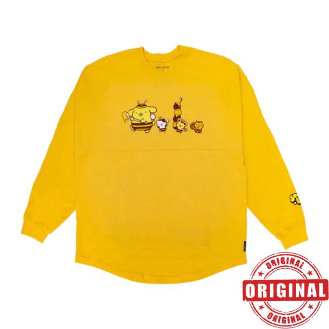 Trending Sanrio Shop Pompompurin Honey Japanla Spirit Jersey Tee Shirt Hello Kitty Merch Store