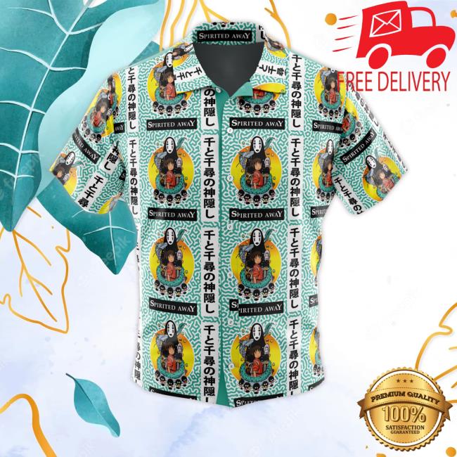 Spirited Away Studio Ghibli Button Up Hawaiian Shirts