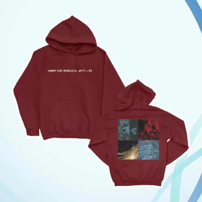 Original Clarity 25Th Anniversary Pullover Shirt (Maroon) Jimmy Eat World Store