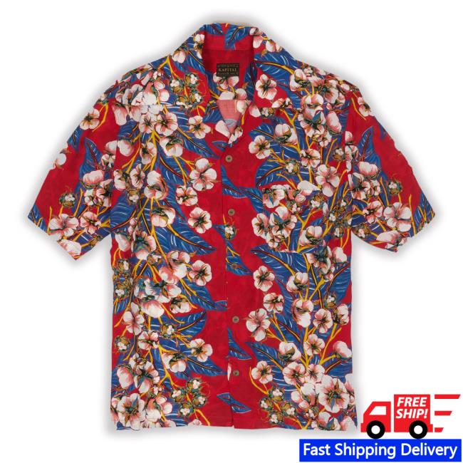 Kapital Hawaiian Flower Power Camp Hoodie