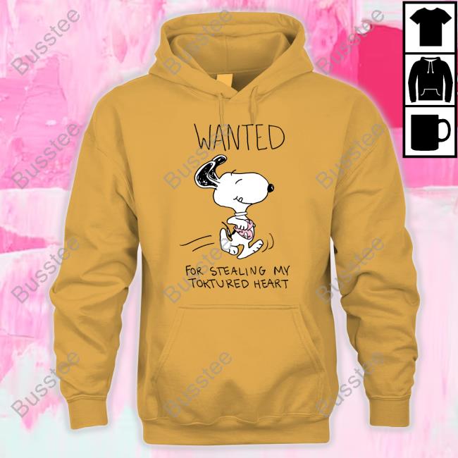 Snoopy Wanted For Stealing My Tortured Heart New Shirt