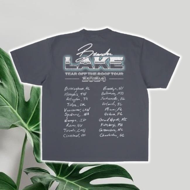 Original Tear Off The Roof Tour Long Sleeve T Shirt - Faded Indigo Brandon Lake Shop Merch Store