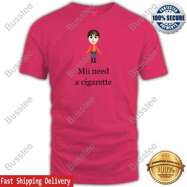Mii Need A Cigarette Long Sleeve T Shirt