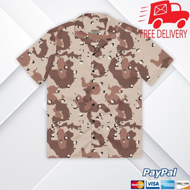 Desert Camouflage Pattern Button-Up Shirts