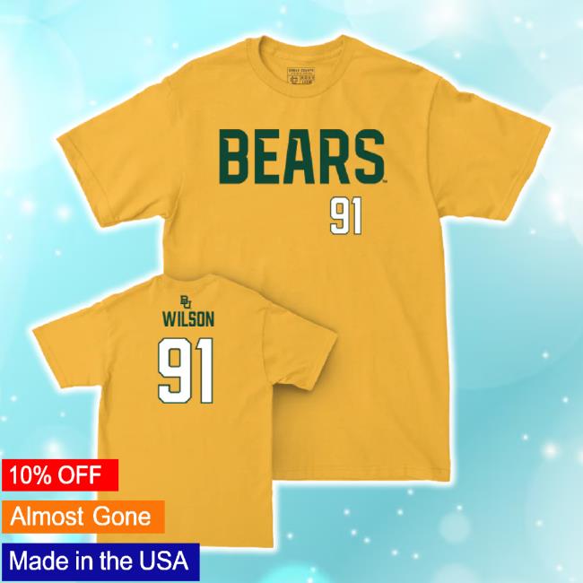Original Baylor Football Gold Bears Hoodie - Trey Wilson