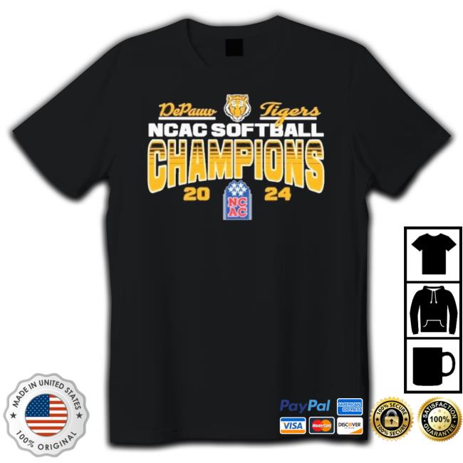 Original Depauw University Softball 2024 Ncac Tournament Champions Hoodie Sweatshirt