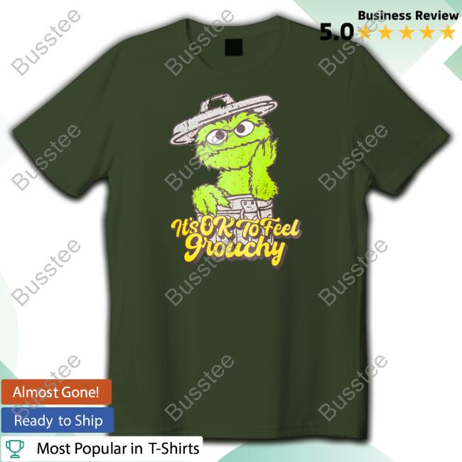 Noah Kahan Wearing Sesame Street It's Ok To Feel Grouchy T-Shirt, Hoodie, Tank Top, Sweater And Long Sleeve T-Shirt