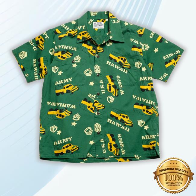 Herringbone Open “Army Vehicle Hawaiian Hoodie